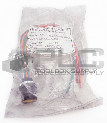 NEW TPC WIRE & CABLE 84880 8 POINT MALE RECEPTACLE