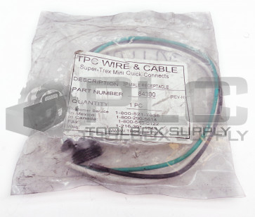 NEW TPC WIRE & CABLE 84300 3 PIN MALE RECEPTACLE