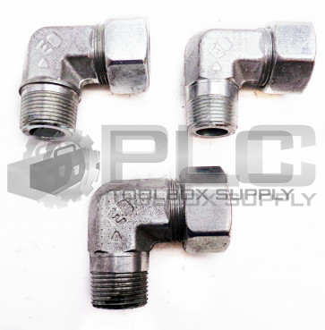 NEW LOT OF 3 PARKER 22-L DE E0 7/8" ID ELBOW FITTING