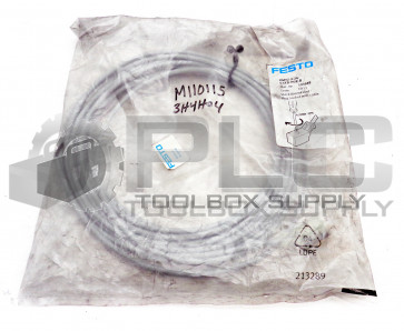 NEW FESTO KMYZ-9-24-5-LED-PUR-B CABLES/ADAPTERS 1/PKG CABLE W/ PLUG SOCKET