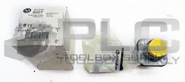 NEW ALLEN BRADLEY 800T-B9A SERIES T YELLOW EXTENDED HEAD PUSH BUTTON