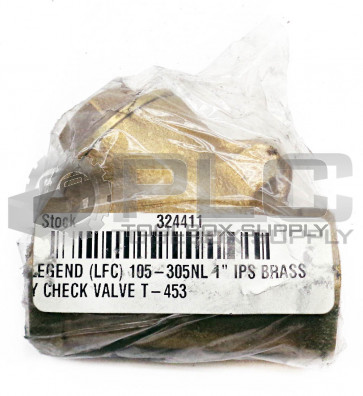 NEW LEGEND 105-305NL 1" IPS BRASS CHECK VALVE