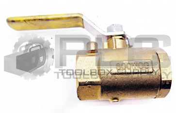 NEW PARKER 600WOG 1" BRASS BALL VALVE