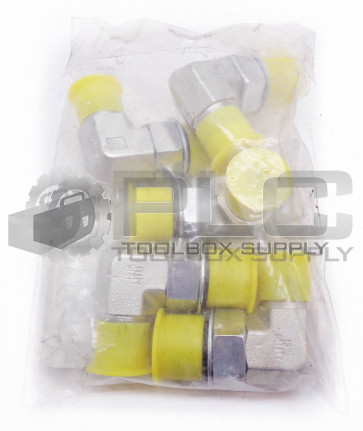 NEW PARKER 8-10 C50X-S TRIPLE-LOK-ORB ADJ 90 DEG QTY 5 PCS 1/2" X 7/8"