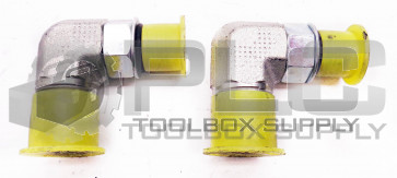 LOT OF 2 NEW PARKER 1/2" TO 5/8" JIC 90° ELBOW HYDRAULIC FITTING