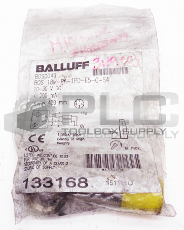 NEW BALLUFF BOS 18M-PA-1PD-E5-C-S4 PHOTOELECTRIC SENSOR BOS0049