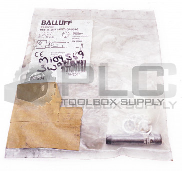 NEW BALLUFF BES M12MF1-PSC10F-S04G INDUCTIVE PROXIMITY SENSOR BES02WR