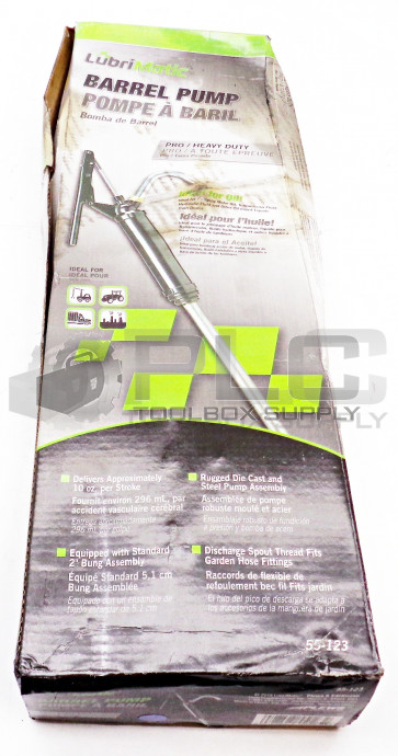 NEW LUBRIMATIC 55-123 BARREL PUMP