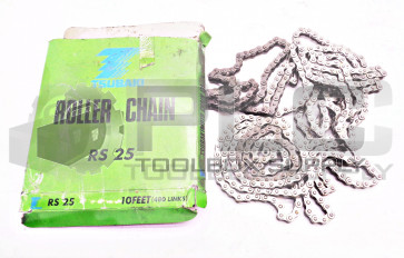 NEW TSUBAKI RS 25 ROLLER CHAIN 10'