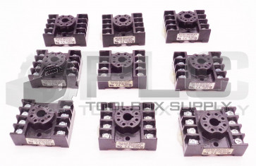 LOT OF 9 NEW ALLEN BRADLEY 700-HN125 /A RELAY SOCKETS 10A 300V