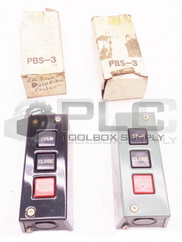LOT OF 2 NEW PBS-3 GARAGE OPENER BUTTON BOX 5A 240VAC