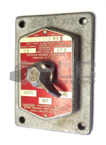 CROUSE-HINDS EFSC21003NX DUST TIGHT & EXPLOSION PROOF PLATE ONLY