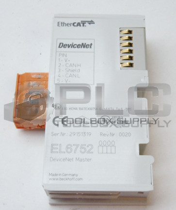BECKHOFF EL6752 0000 DEVICENET MASTER TERMINAL