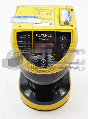 KEYENCE SZ-04M SAFETY LASER SCANNER 9.5W 24VDC 60MS 