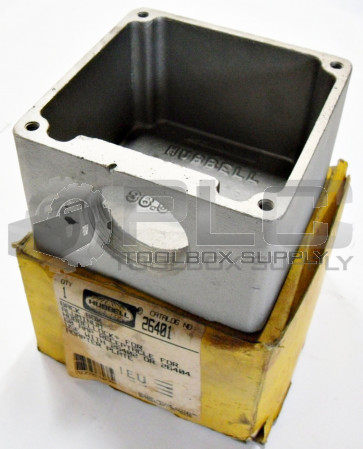 NEW HUBBELL 26401 ALUMINUM BOX RECEPTACLE