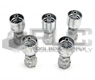 LOT OF 5 NEW PARKER 10643-6-4 HYDRAULIC HOSE FITTING 43-F-S-JIC 37-STR 1064364