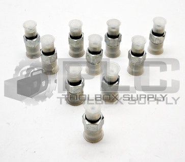 LOT OF 10 NEW BRENNAN 6400-06-04-O FITTING O-RING STRAIGHT 64000604O 06MJ-04MORB