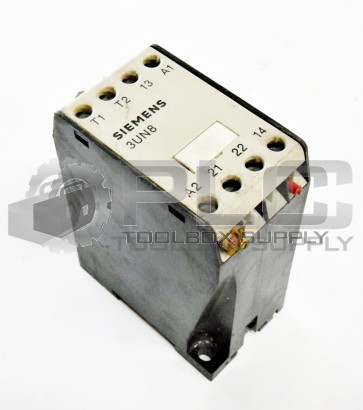 SIEMENS 3UN8-003 CONTACTOR 3POLE W/AUXILIARY 120V 50/60HZ / 3UN8 003