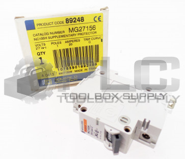 NEW SQUARE D MERLIN GERIN 20 AMP 240V 1 POLE CIRCUIT BREAKER DIN MG27156 89248
