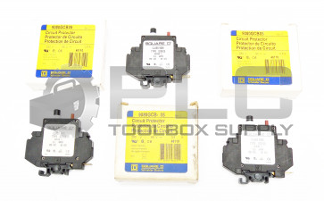 LOT OF 3 NEW SQUARE D 9080GCB05 SER C CIRCUIT PROTECTOR 0.5 AMP
