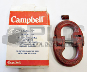NEW CAMPBELL 577-0815 QUICK-ALLOY COUPLING LINKS 1/2" 
