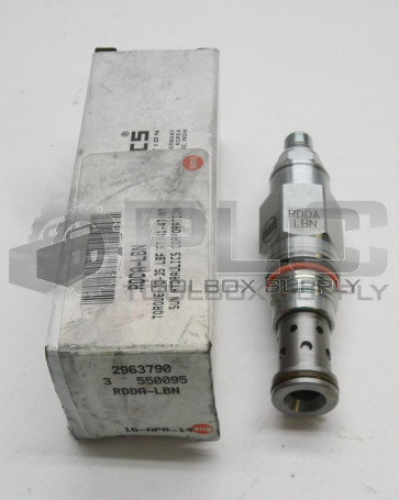 NEW SUN HYDRAULICS RDDA-LBN RELIEF VALVE DIRECT-ACTING 350BAR 95L/MIN