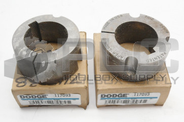 LOT OF 2 NEW DODGE 2012 X 1 11/16-KW BUSHING 117093