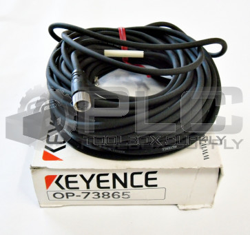 NEW KEYENCE OP-73865 CABLE M8 STRAIGHT PVC 10M LENGTH