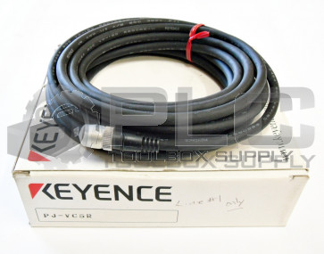 NEW KEYENCE PJ-VC5R RECEIVER CONNECTOR CABLE 16.4FT / 5 METERS