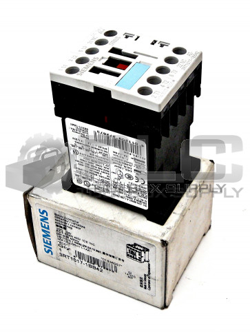 NEW SIEMENS 3RT1017-1BB42 CONTACTOR 12A 3P 24V COIL NON-REVERSING 3RT10171BB42
