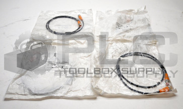 LOT OF 4 IFM EVC012 CONNECTION CABLE RESISTANT TO OILS AND COOLANTS 