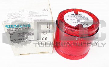 NEW SIEMENS 8WD4340-0CB STROBE LIGHT 115V RED