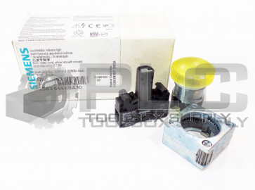 NEW SIEMENS 3SB3 644-6BA30 YELLOW INDICATOR LIGHT