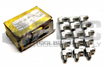 LOT OF 15 NEW PARKER 1/4-CD-S STREET ELBOW 1/4X1/4 NPT