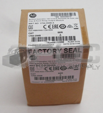 NEW SEALED ALLEN BRADLEY 1794-0W8 /A RELAY OUTPUT MODULE 1794-OW8