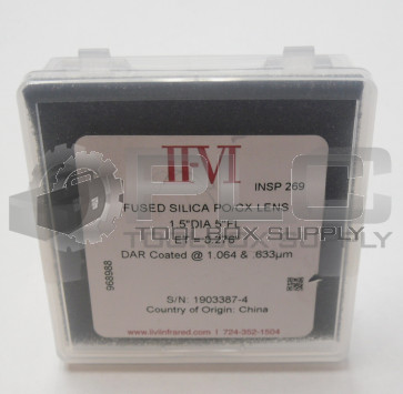 NEW SEALED II-VI PO/CX FUSED SILICA LENS 1.5" DIA 5"FL