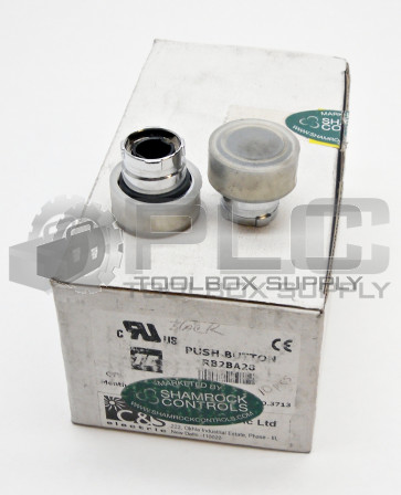LOT OF 2 NEW SHAMROCK CONTROLS RB2-BA28 PUSH BUTTON RB2BA28