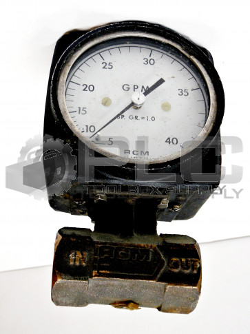 RCM INDUSTRIES 1-71-L-40 FLOW METER 180PSIG 200DEG F 171L40