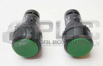 LOT OF 2 NEW ABB CP1-10G-20 COMPACT FLUSH PB GREEN