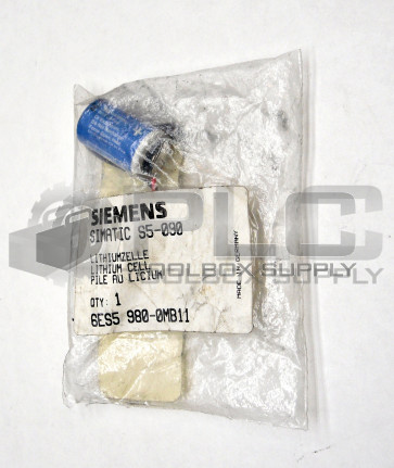 NEW SIEMENS 6ES5980-0MB11 BATTERY BACKUP FOR 90U SIZE 1/2 AA 3.6V LITHIUM 
