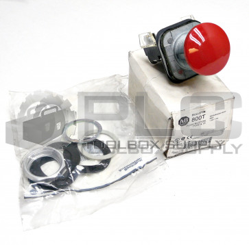 NEW ALLEN BRADLEY 800T-D6A /T PUSH BUTTON 30MM MUSHROOM MOMENTARY 800TD6A SER.T