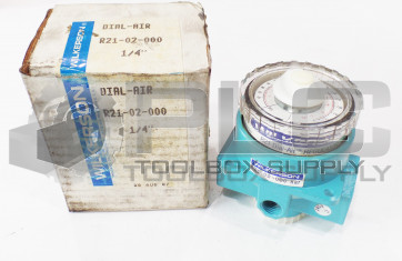 NEW WILKERSON R21-02-000 PILOT REGULATOR R1102000 1/4'' DIAL AIR