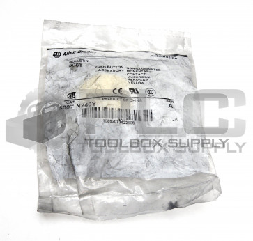 NEW ALLEN BRADLEY 800T-N246Y /A HEAD CAP YELLOW NON- ILLUMINATED 800TN246Y SER.A
