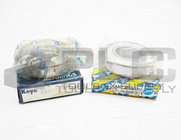 LOT OF 2 NEW KOYO / SNR / NSK 6207.ZZC3 SINGLE GROOVE BALL BEARING 6207ZZC3