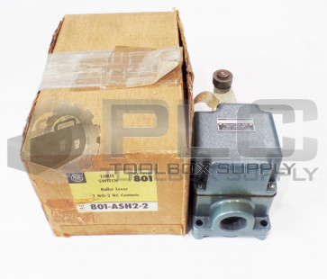 NEW ALLEN BRADLEY 801-ASH2-2 ROLLER LEVER LIMIT SWITCH
