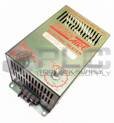 DESIGN AIRE ELECTIC HEATER 0-AH8001B 120 VOLTS 800 WATTS