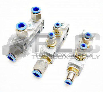 LOT 3 FESTO FR-4-3/8 DISTRIBUTOR BLOCK