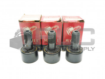 LOT OF 3 NEW MCGILL CF-1-S CAM FOLLOWER 1INCH STEEL CF1S