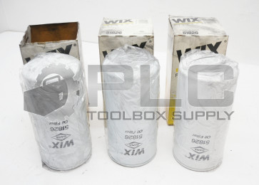 NEW LOT OF 3 WIX 51826 HYDRAULIC FILTER