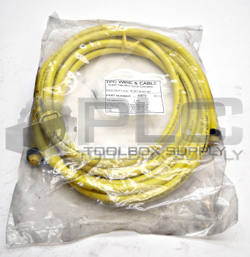 NEW TPC WIRE & CABLE SUPER TREX 84979 CABLE 5PIN MALE/FEMALE 20'